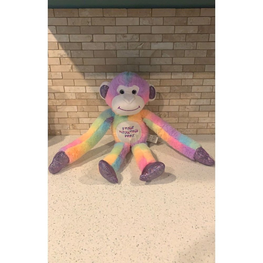 Rainbow Tie-dye monkey Plush b32